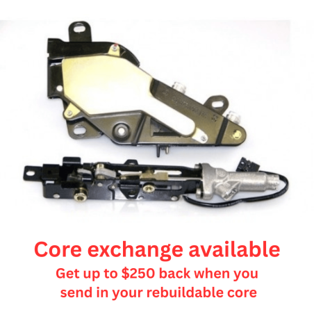 Core exchange: Case cover & Rear Bow Lock Assemblies with Cylinders - W124 E-Class 1993-1995