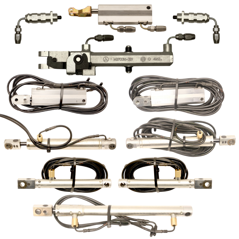 Full Set of 11 Vario Roof & Rollbar Cylinders - Mercedes R230 SL-Class