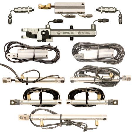 Full Set of 11 Vario Roof & Rollbar Cylinders - Mercedes R230 SL-Class