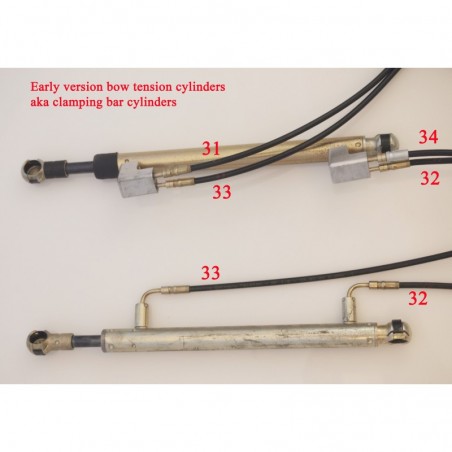 Replace hydraulic line 31, 32, 33, or 34 on E46 bow tension cylinder '00-'03 